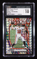 Tom Brady 2021 Panini Mosaic Will to Win Mosaic #1 (CGC 10) at PristineAuction.com