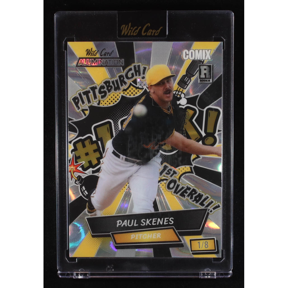 Paul Skenes 2024 Wild Card Alumination Comix #1 Pick! Silver Lava #ACBNPS4 RC #1/8 at PristineAuction.com