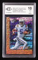 Jayden Daniels 2024 Leaf Collective Promo '00 Press Pass Shimmer Orange #20B3 RC #74/299 (BCCG 10) at PristineAuction.com