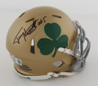 Terry Hanratty Signed Notre Dame Fighting Irish Mini Speed Helmet (Beckett) at PristineAuction.com