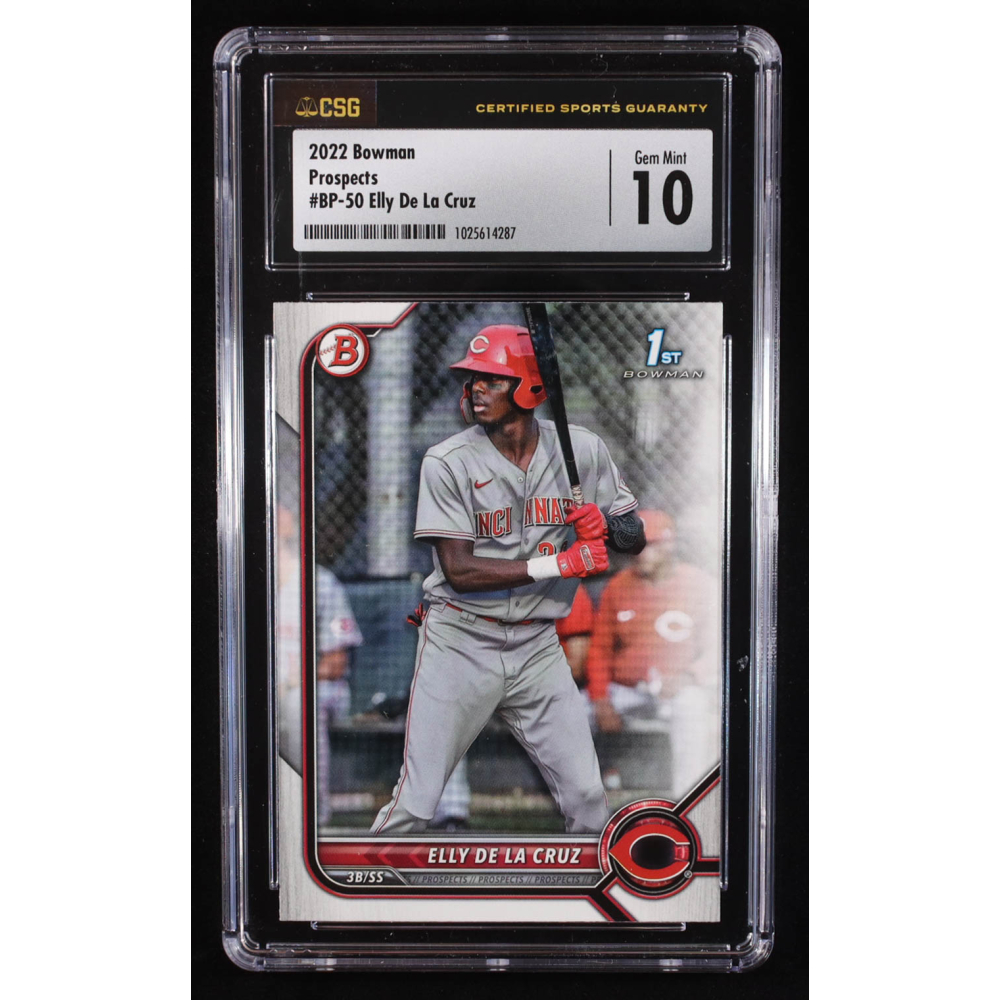 Elly De La Cruz 2022 Bowman Prospects #BP50 RC (CSG 10) at PristineAuction.com