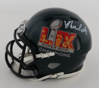 Nolan Smith Signed Eagles Super Bowl LIX Speed Mini Helmet (JSA) at PristineAuction.com