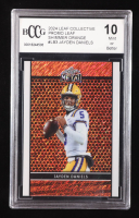 Jayden Daniels 2024 Leaf Collective Promo Leaf Shimmer Orange #LB3 RC #84/299 (BCCG 10) at PristineAuction.com