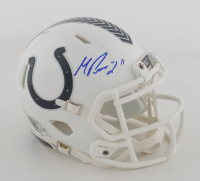Michael Pittman Jr. Signed Colts Salute To Service Alternate Speed Mini Helmet (JSA) at PristineAuction.com