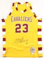 LeBron James Signed Cavaliers LE 1975-76 Mitchell & Ness Authentic Jersey #15/123 (UDA & JSA) at PristineAuction.com