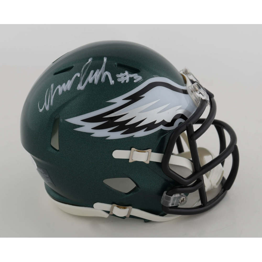 Nolan Smith Jr. Signed Eagles Speed Mini Helmet (JSA) at PristineAuction.com