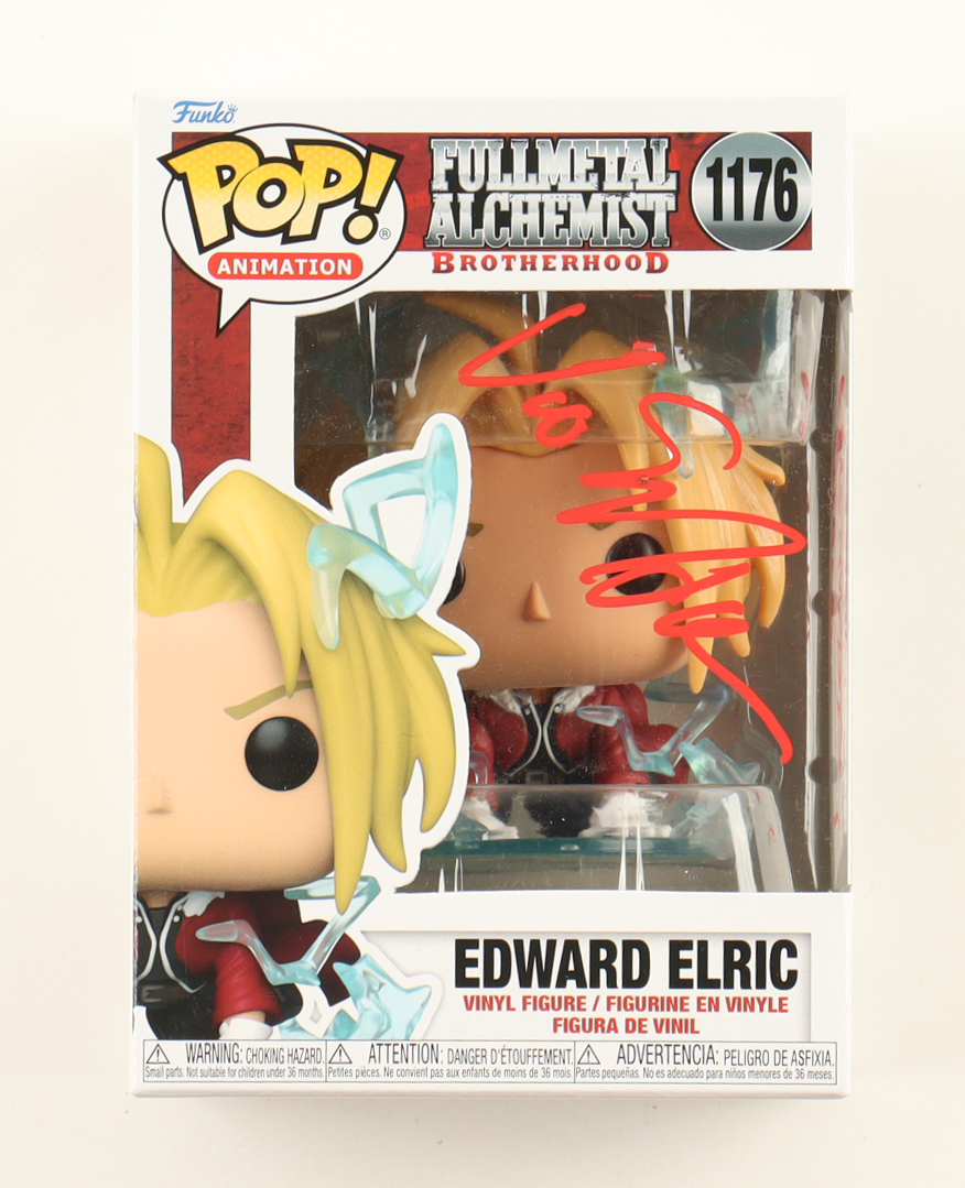 Vic Mignogna Signed "Fullmetal Alchemist: Brotherhood" #1176 Edward Elric Funko Pop! Vinyl Figure Inscribed "Move Forward!" (JSA) at PristineAuction.com Vic Mignogna Signed "Fullmetal Alchemist: Brotherhood" #1176 Edward Elric Funko Pop! Vinyl Figure Inscribed "Move Forward!" (JSA) at PristineAuction.com