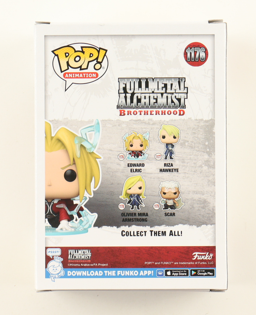 Vic Mignogna Signed "Fullmetal Alchemist: Brotherhood" #1176 Edward Elric Funko Pop! Vinyl Figure Inscribed "Move Forward!" (JSA) at PristineAuction.com Vic Mignogna Signed "Fullmetal Alchemist: Brotherhood" #1176 Edward Elric Funko Pop! Vinyl Figure Inscribed "Move Forward!" (JSA) at PristineAuction.com