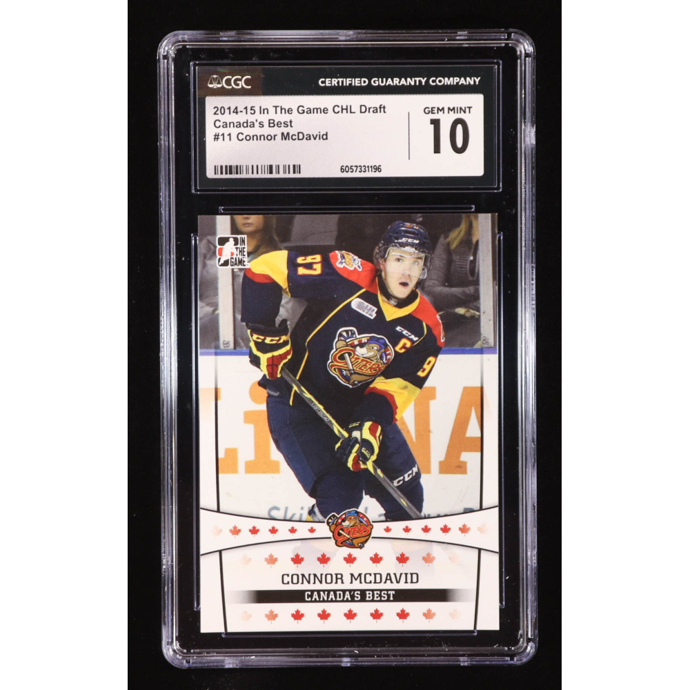 Connor McDavid 2015 ITG CHL Draft #11 Canada's Best RC (CGC 10) at PristineAuction.com