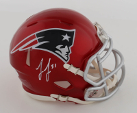 Jonathan Jones Signed Patriots Flash Alternate Speed Mini Helmet (JSA) at PristineAuction.com