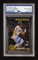 Jackson Merrill Signed 2024 Topps Chrome #207 RC (PSA Authentic) at PristineAuction.com