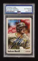 Jackson Merrill Signed 2024 Topps Archives #156 RC (PSA Authentic) at PristineAuction.com