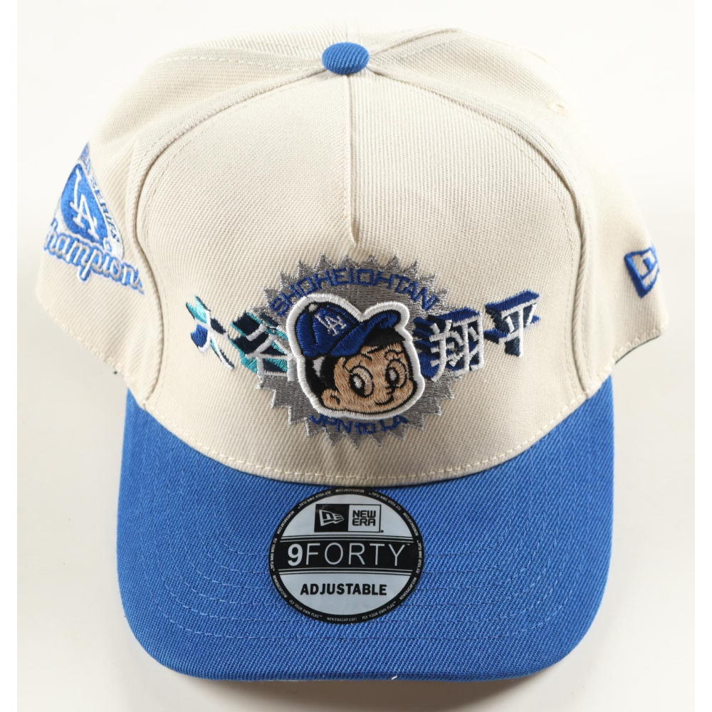 Shohei Ohtani Dodgers 2024 World Series Champions New Era 9Forty Limited Edition Kanji Snapback Hat at PristineAuction.com