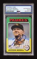 Jackson Merrill Signed 2024 Topps Heritage #689 RC (PSA Authentic) at PristineAuction.com