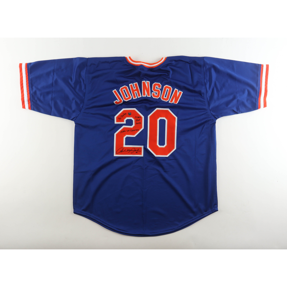 Howard Johnson Signed Jersey Inscribed "3x30/30", "1986 WS Champs" & "Mets HOF 2023" (AWM) at PristineAuction.com