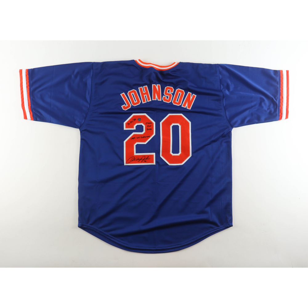 Howard Johnson Signed Jersey Inscribed "3x30/30", "1986 WS Champs" & "Mets HOF 2023" (AWM) at PristineAuction.com