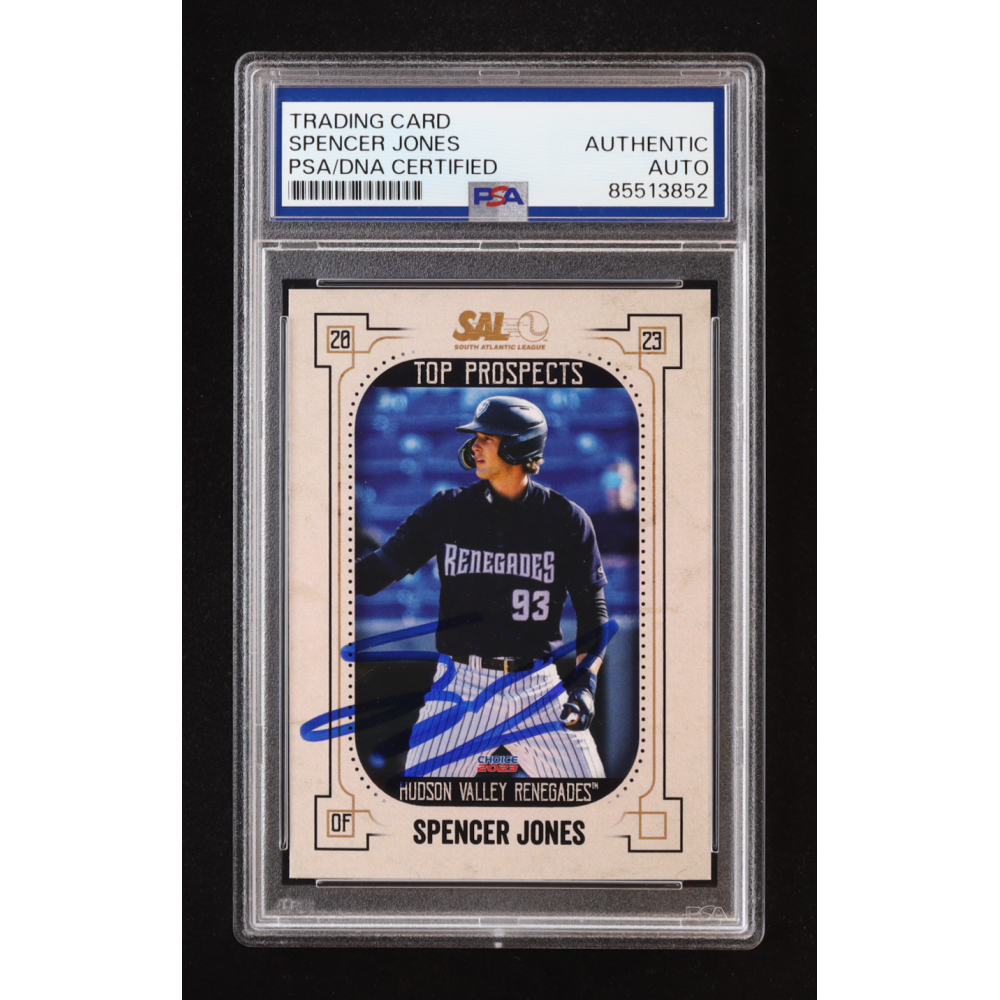 Spencer Jones Signed 2023 Choice Minor Leagues Top Prospects #23 RC