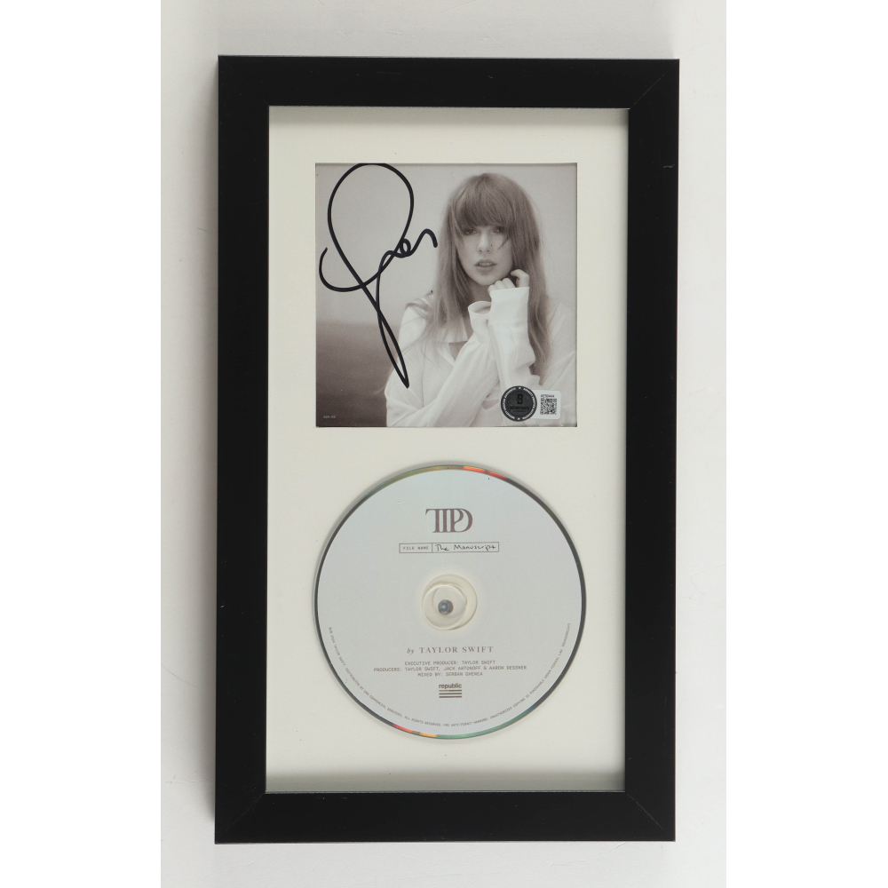 Taylor Swift Signed "The Tortured Poets Department" Custom Framed CD Insert Display (Beckett) at PristineAuction.com