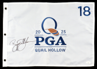Bryson DeChambeau Signed 2025 "PGA Quail Hollow" Golf Pin Flag (JSA) at PristineAuction.com