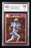 Jayden Daniels 2024 Leaf Collective Promo '89 Pro Set Shimmer Orange #89B3 RC #115/299 (BCCG 10) at PristineAuction.com