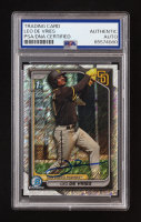 Leo De Vries Signed 2024 Bowman Chrome Prospects Shimmer Refractors #BCP179 RC (PSA Authentic) at PristineAuction.com