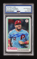 Kyle Schwarber Signed 2022 Topps Archives #141 (PSA Authentic) at PristineAuction.com