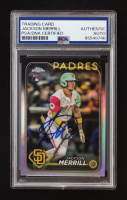 Jackson Merrill Signed 2024 Topps Chrome Update Refractors #USC153 RC (PSA Authentic) at PristineAuction.com
