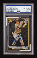 Jackson Merrill Signed 2024 Bowman Chrome #27 RC (PSA Authentic) at PristineAuction.com