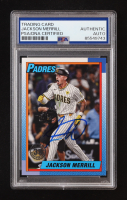 Jackson Merrill Signed 2025 Topps '90 Topps #T9064 (PSA Authentic) at PristineAuction.com