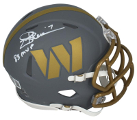 Joe Theismann Signed Commanders Slate Alternate Speed Mini Helmet Inscribed "83 MVP" (Beckett) at PristineAuction.com