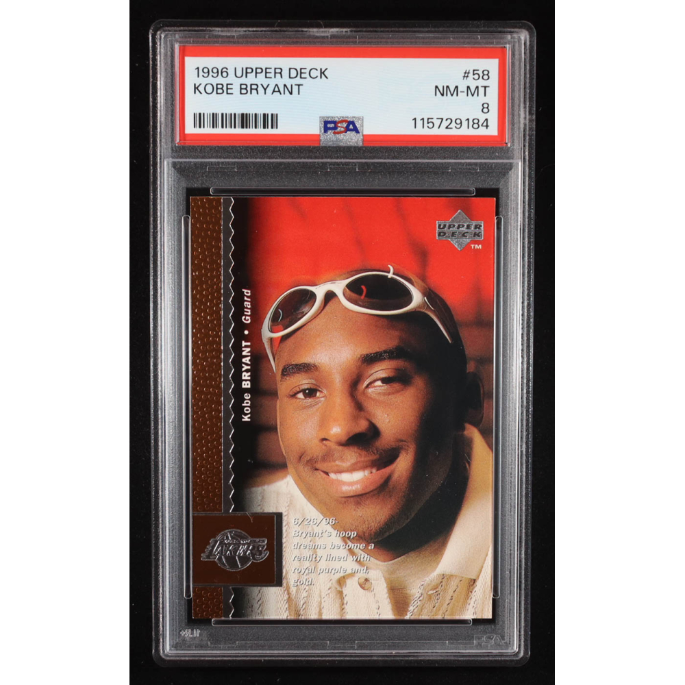 Kobe Bryant 1996-97 Upper Deck #58 RC (PSA 8) | Pristine Auction