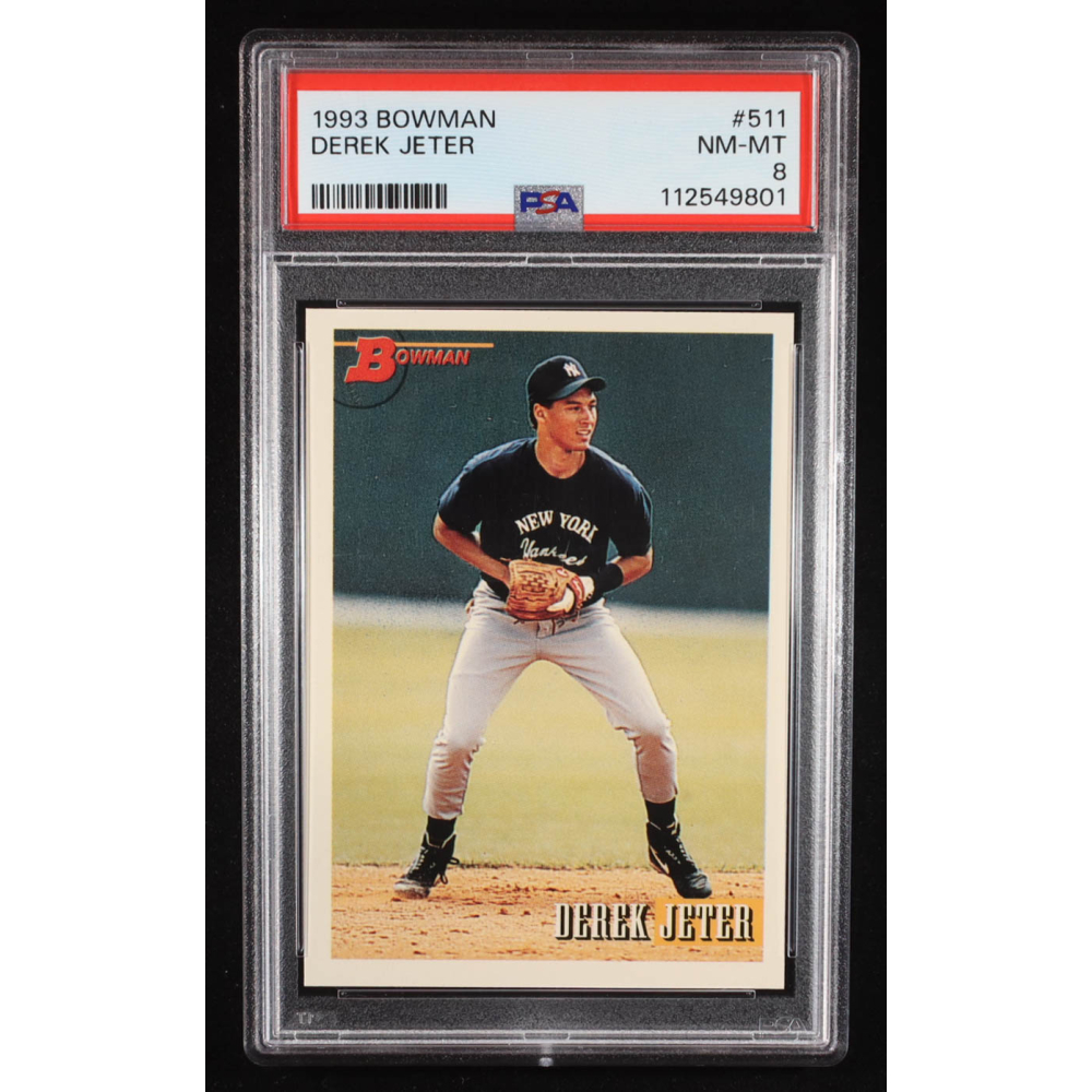 Derek Jeter 1993 Bowman #511 RC (PSA 8) at PristineAuction.com
