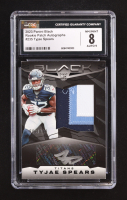 Tyjae Spears 2023 Panini Black #235 JSY AU RC #6/199 (CGC 8 | Autograph Graded 9) at PristineAuction.com
