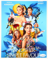 "Another Simple Favor" 8x10 Photo Cast-Signed By (4) With Blake Lively, Anna Kendrick, Michele Morrone & Henry Golding (AutographCOA) at PristineAuction.com