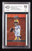 Jayden Daniels 2024 Leaf Collective Promo Leaf Shimmer Orange #LB3 RC #192/299 (BCCG 10) at PristineAuction.com