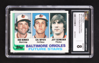 Bob Bonner / Cal Ripken / Jeff Schneider 1982 Topps #21 RC (CGC 8) at PristineAuction.com