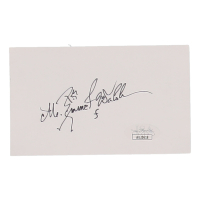 M. Emmet Walsh Signed 3x5 Index Card (JSA) at PristineAuction.com