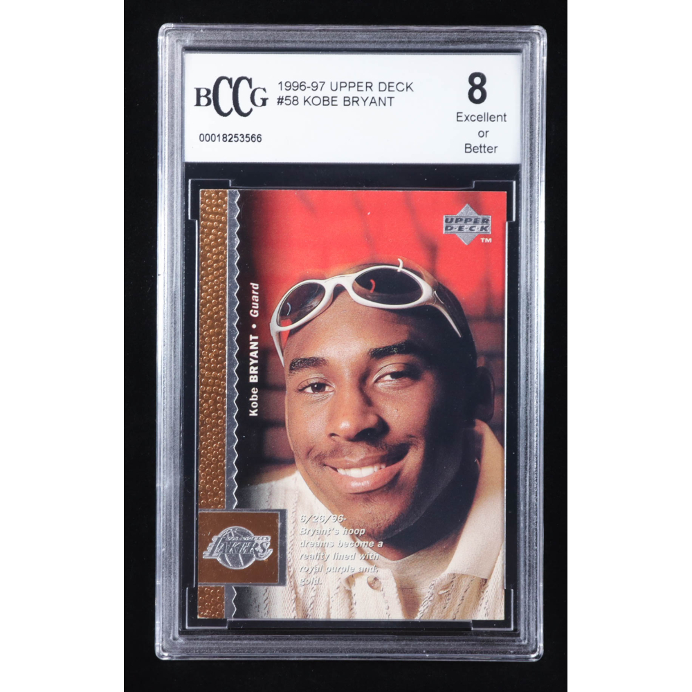 Kobe Bryant 1996-97 Upper Deck #58 RC (BCCG 8) at PristineAuction.com