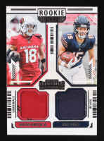 Marvin Harrison Jr. / Rome Odunze 2024 Panini Contenders Rookie Ticket Dual Swatches #12 RC at PristineAuction.com
