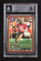 Joe Montana Signed 2000 Topps Hall of Fame Class of 2000 #HOF1 (BGS) at PristineAuction.com