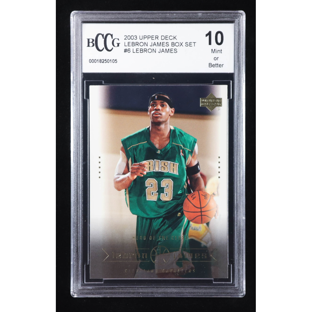 LeBron James 2003 Upper Deck LeBron James Box Set #6 RC / Head of the Class (BCCG 10) at PristineAuction.com