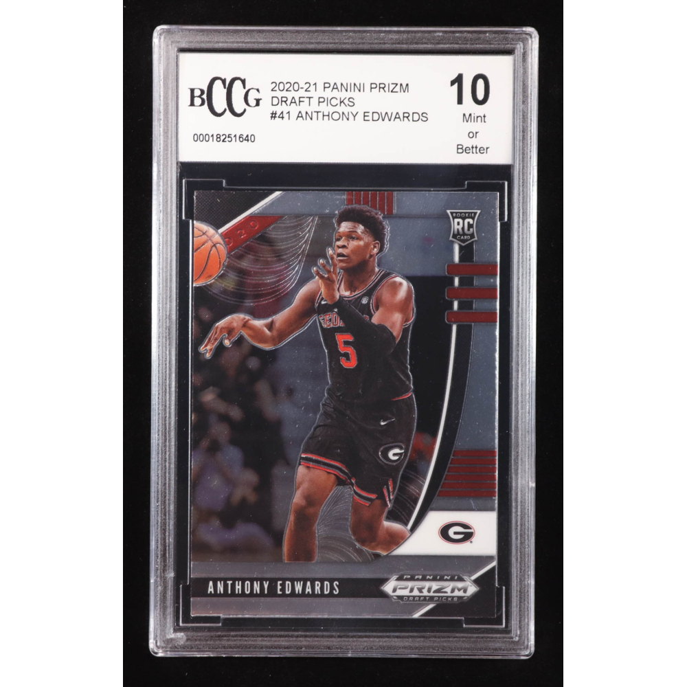 Anthony Edwards 2020-21 Panini Prizm Draft Picks #41 RC (BCCG 10) at PristineAuction.com