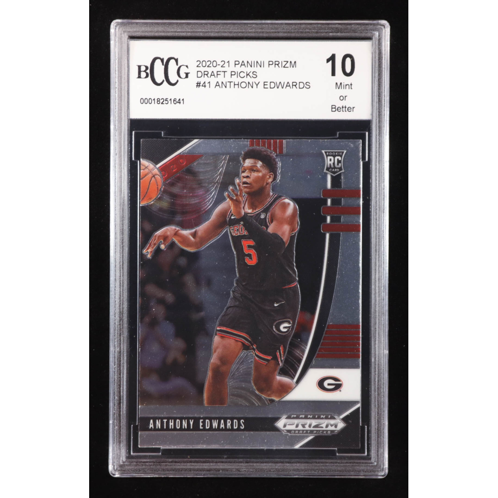 Anthony Edwards 2020-21 Panini Prizm Draft Picks #41 RC (BCCG 10) at PristineAuction.com