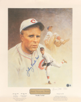 Johnny Vander Meer Signed Reds 16x20 Lithograph (Beckett) at PristineAuction.com