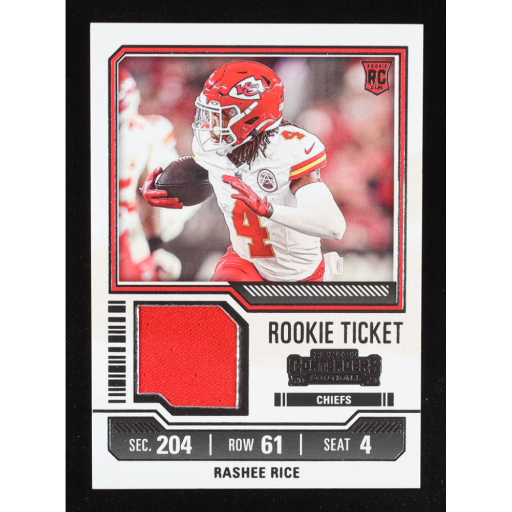Rashee Rice 2023 Panini Contenders Rookie Ticket Swatches #28 RC at PristineAuction.com