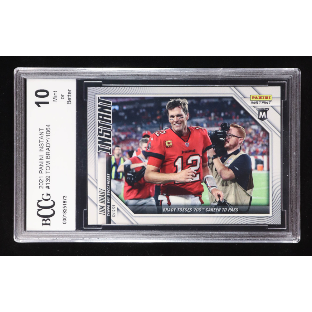 Tom Brady 2021 Panini Instant #139 (BCCG 10) at PristineAuction.com
