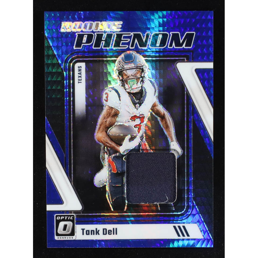 Tank Dell 2023 Donruss Optic Rookie Phenoms Jerseys Blue Hyper #29 RC at PristineAuction.com