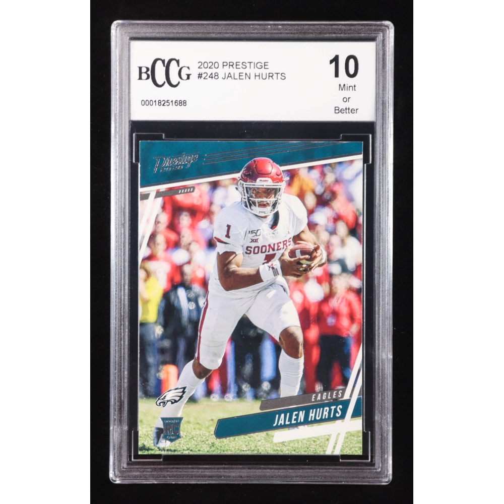 Jalen Hurts 2020 Prestige #248 RC (BCCG 10) at PristineAuction.com