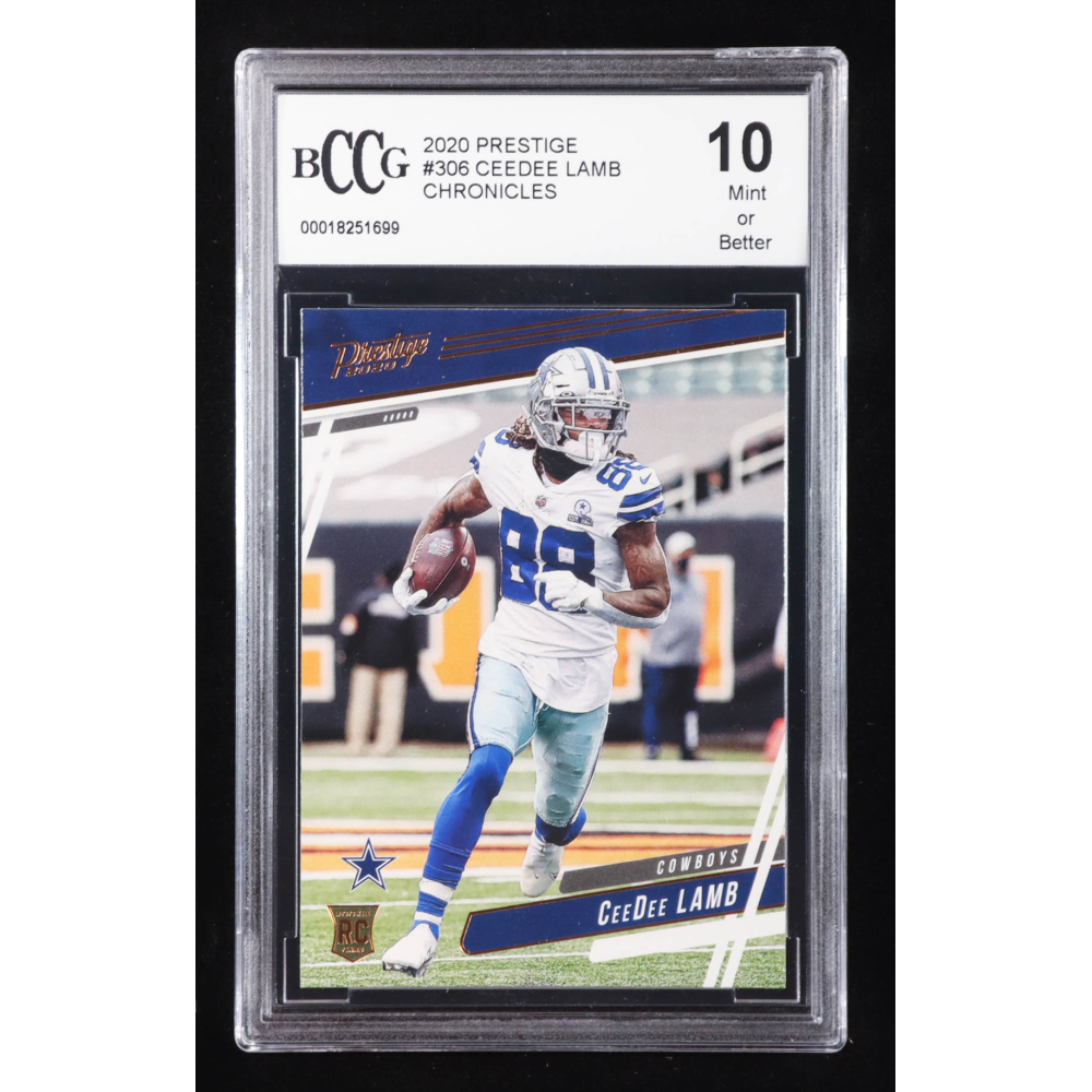 CeeDee Lamb 2020 Prestige #306 RC / CHRONICLES (BCCG 10) at PristineAuction.com