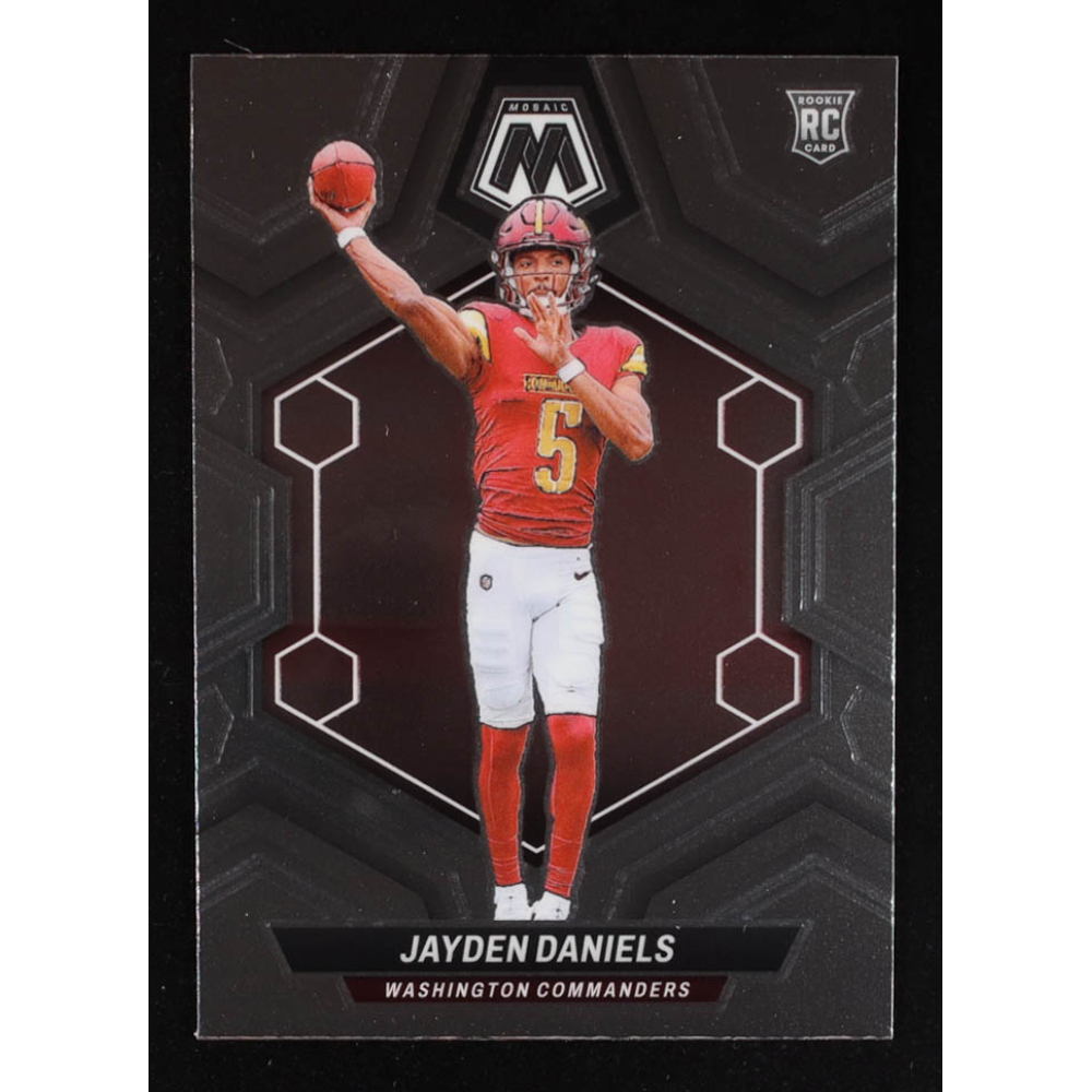 Jayden Daniels 2024 Panini Mosaic #302 RC at PristineAuction.com